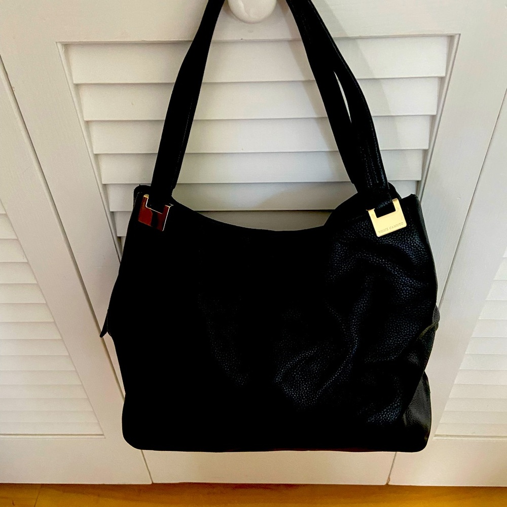 Vince Cameron Black Leather Hand bag